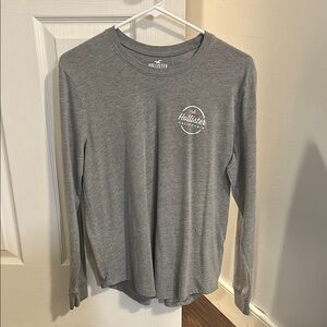 Hollister Gray Long Sleeve Shirt